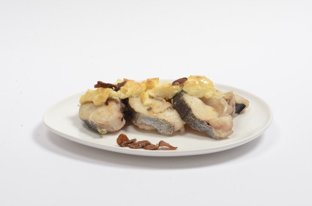 Merluza a la muselina de ajo