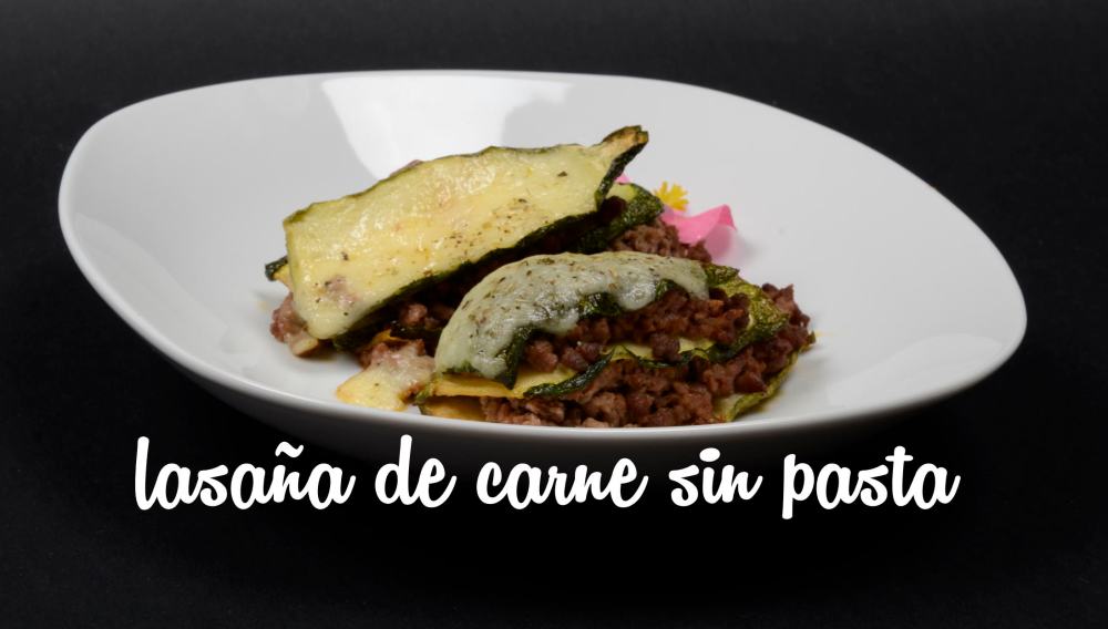 Lasaña de carne sin pasta