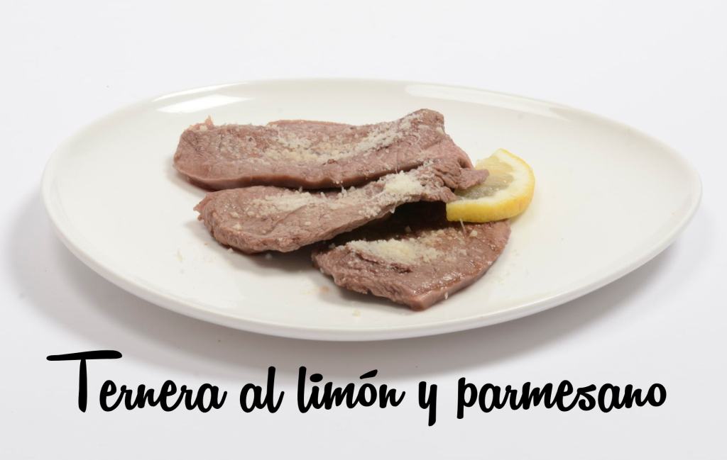 Ternera al limón con queso parmesano