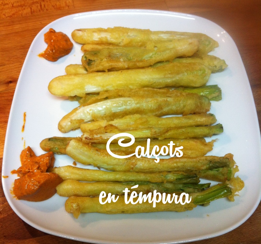 Receta de calçots en témpura 