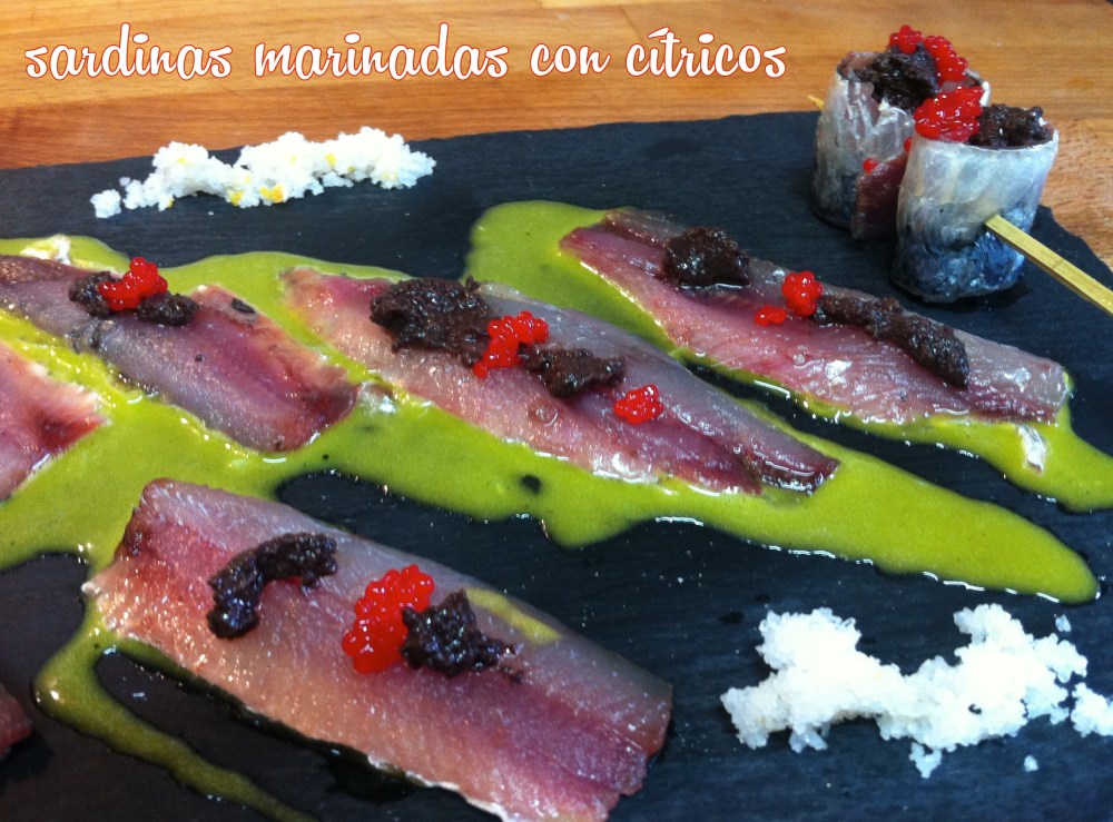 Sardinas marinadas con cítricos