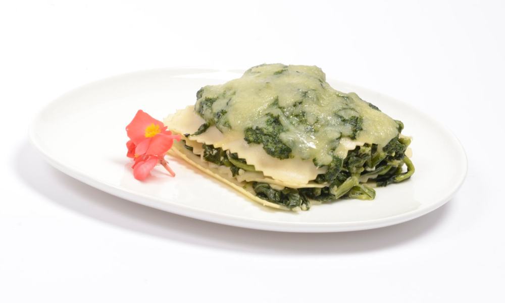 Lasagna ligera de espinacas. Lasaña ligera de espinacas.